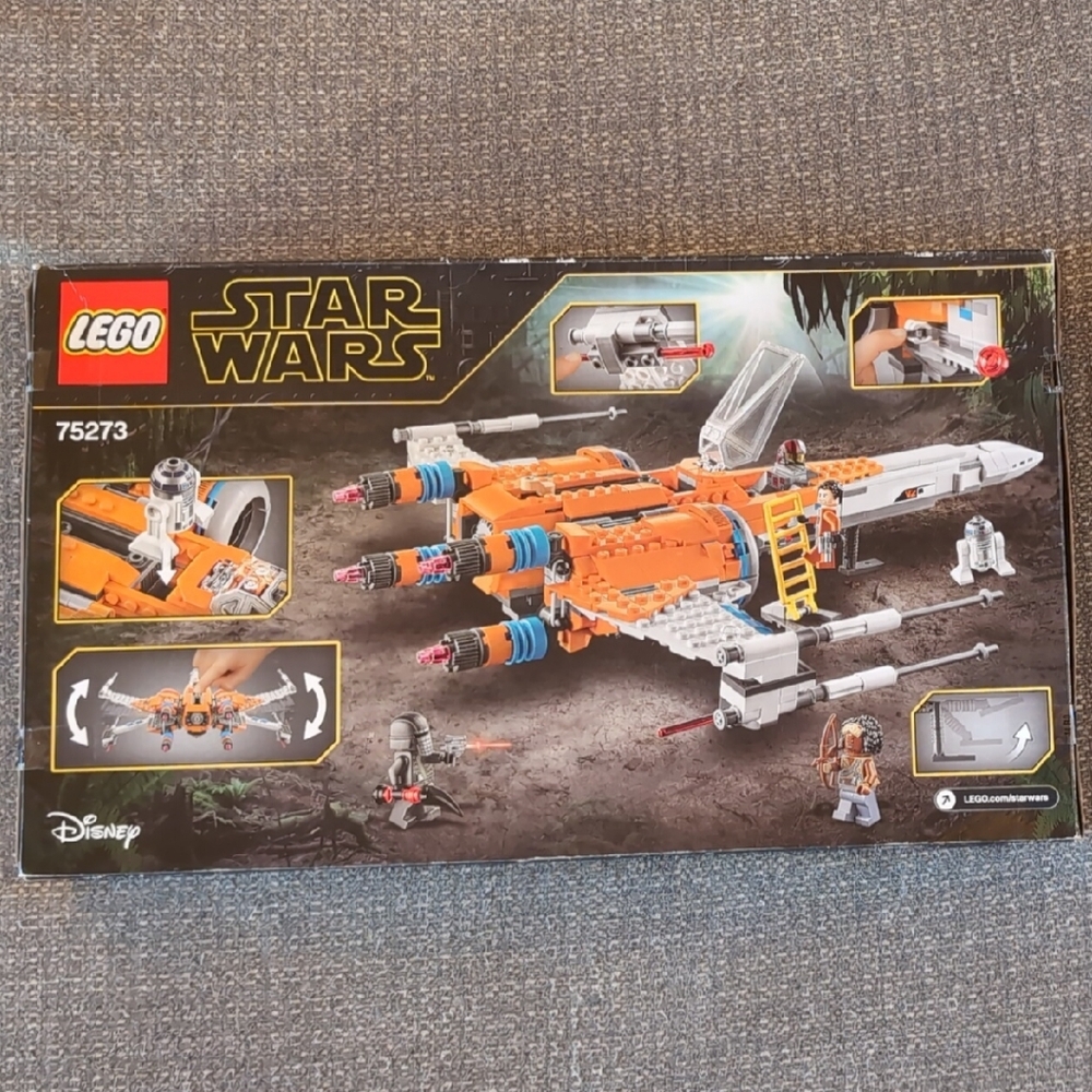 LEGO Star Wars X-Wing Fighter Set - Orange, White, and Gray